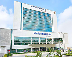 Manipal Hospital Yeshwanthpur building exterior.