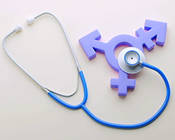 Gender reassignment surgery image with Health Trawell logo.